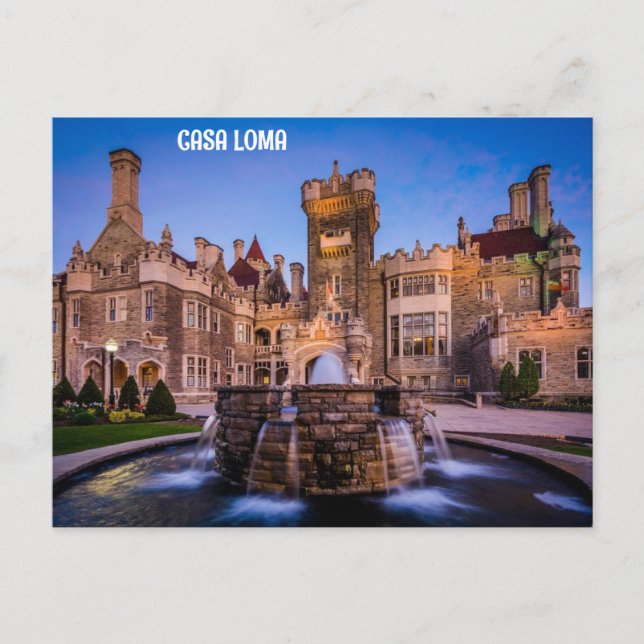 CASA LOMA, TORONTO, CANADA POSTCARD (Front)