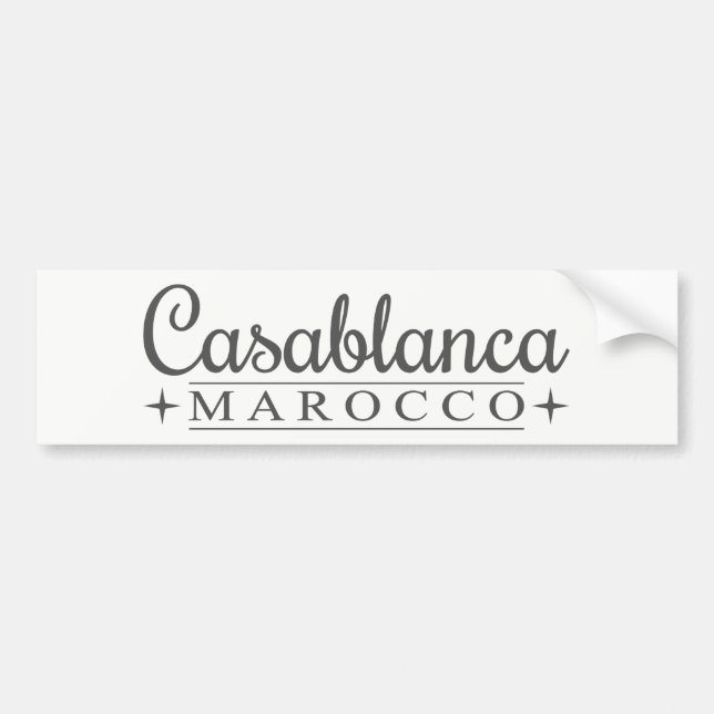 Casablanca bumpersticker bumper sticker (Front)