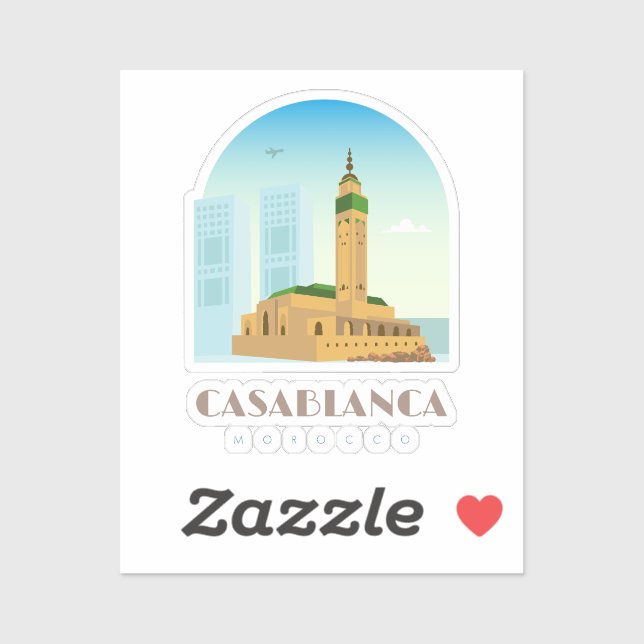 Casablanca city morocco Skyline (Sheet)