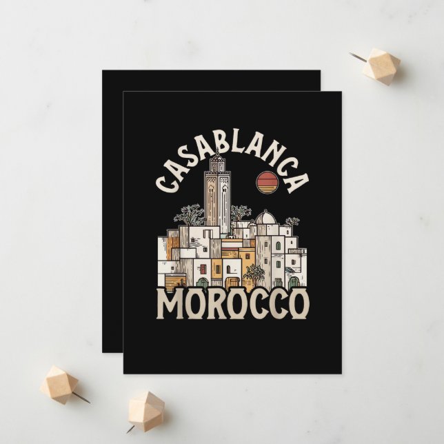 casablanca morocco  announcement (Front/Back In Situ)