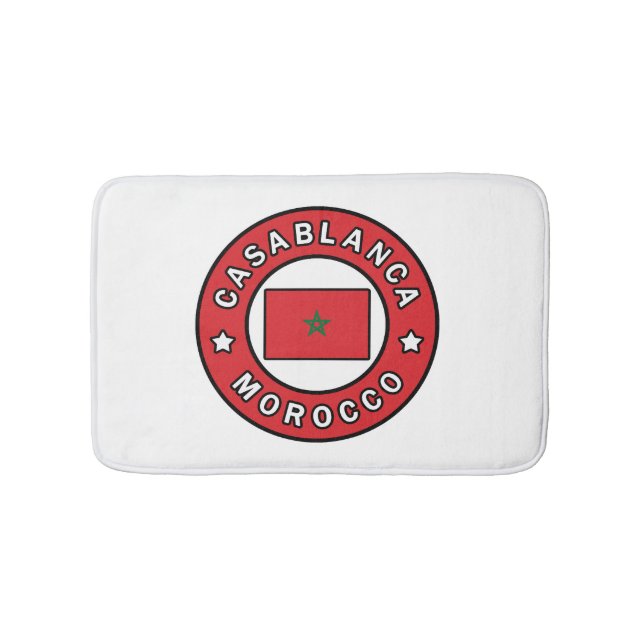 Casablanca Morocco Bath Mat (Front)