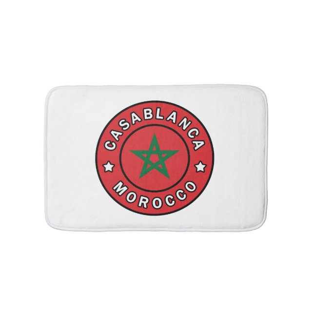 Casablanca Morocco Bath Mat (Front)