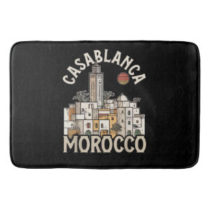 casablanca morocco  bath mat