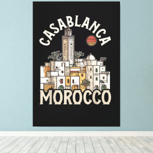 casablanca morocco  canvas print