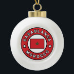 Casablanca Morocco Ceramic Ball Christmas Ornament<br><div class="desc">Casablanca Morocco</div>