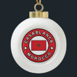 Casablanca Morocco Ceramic Ball Christmas Ornament<br><div class="desc">Casablanca Morocco</div>