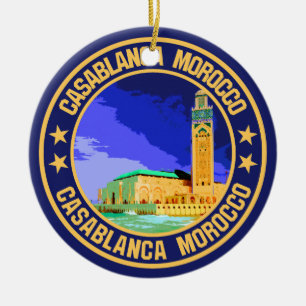 Casablanca Morocco                                 Ceramic Tree Decoration