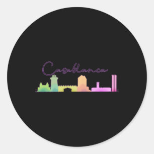 Casablanca Morocco Classic Round Sticker