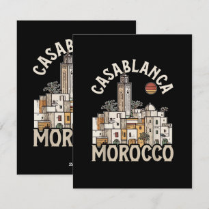 casablanca morocco holiday card
