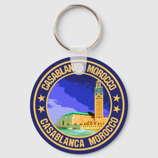 Casablanca Morocco                                 Key Ring (Front)