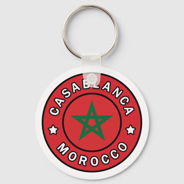 Casablanca Morocco Key Ring (Front)