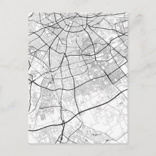 Casablanca Morocco Map Postcard