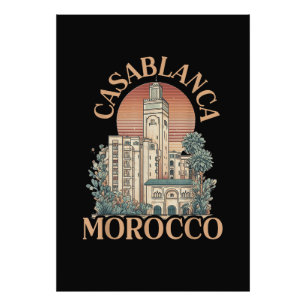 casablanca morocco photo print