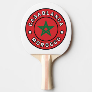 Casablanca Morocco Ping Pong Paddle