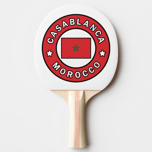 Casablanca Morocco Ping Pong Paddle (Front)