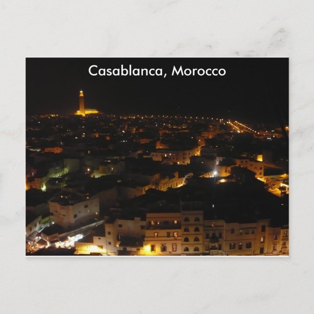 Casablanca, Morocco Postcard (Front)