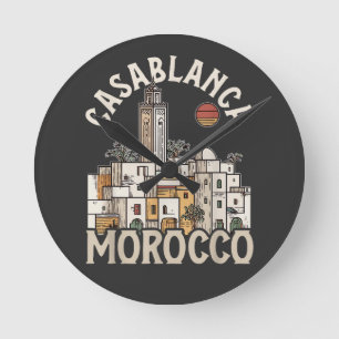 casablanca morocco round clock