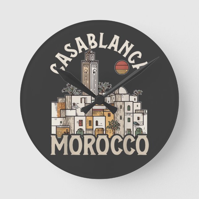 casablanca morocco  round clock (Front)