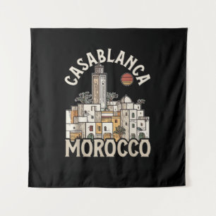 casablanca morocco tapestry