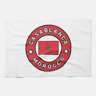 Casablanca Morocco Tea Towel