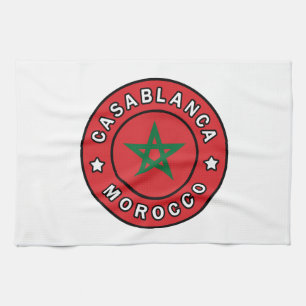 Casablanca Morocco Tea Towel