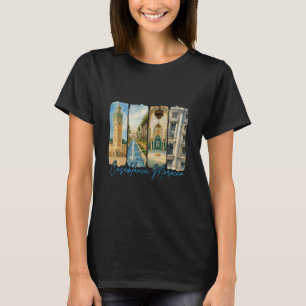 Casablanca Morocco Traveling Trip Brushstroke Souv T-Shirt