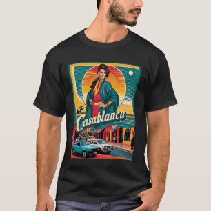 Casablanca Morocco Vintage 80s Style Retro T-Shirt
