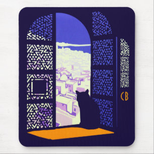 Casablanca porte du Maroc vintage travel CC0903 Mouse Mat