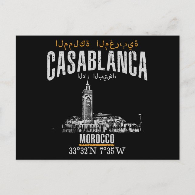 Casablanca Postcard (Front)