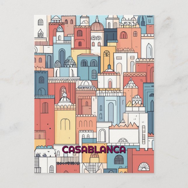 Casablanca Travel Postcard (Front)