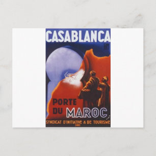 Casablanca Vintage Travel Postcard