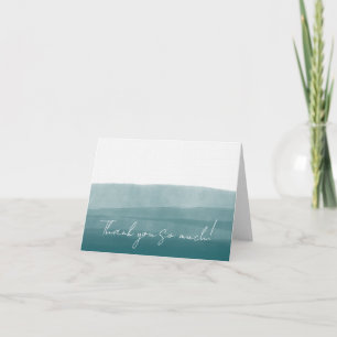 Casal Watercolor Abstract Thank You Card