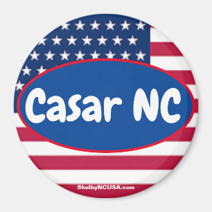 Casar NC Patriotic magnet