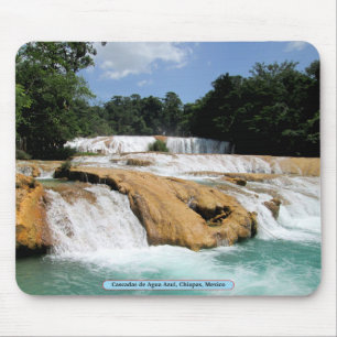 Cascadas de Agua Azul, Chiapas, Mexico Mouse Mat
