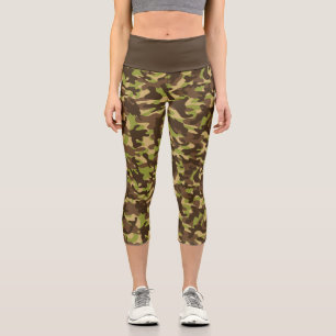 Cascade Camouflage  Capri Leggings