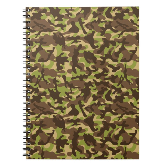 Cascade Camouflage  Notebook (Front)