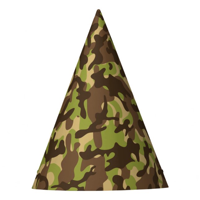 Cascade Camouflage   Party Hat (Front)