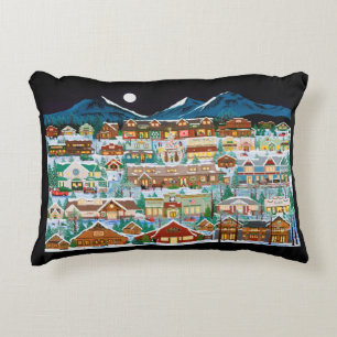 Cascade Christmas Village Pillow