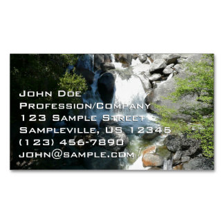 Cascade Falls at Yosemite National Park Magnetic Business Card