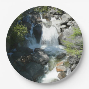 Cascade Falls at Yosemite National Park Paper Plate