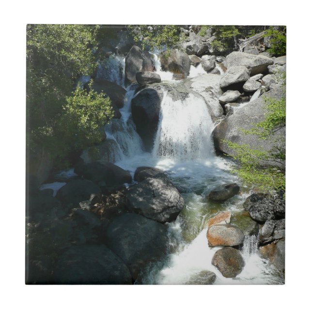 Cascade Falls at Yosemite National Park Tile (Front)