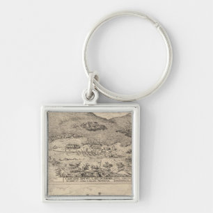 Cascade House in Lake Dunmore Key Ring