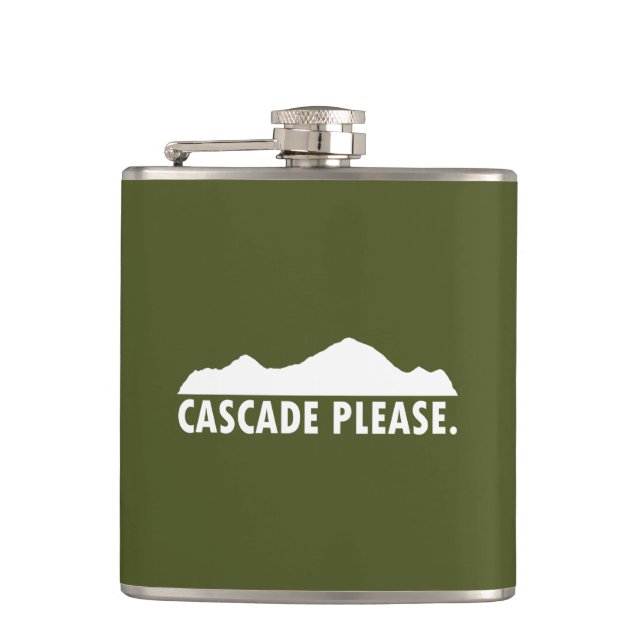 Cascade Idaho Please Hip Flask (Front)