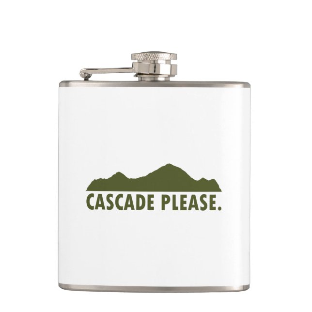 Cascade Idaho Please Hip Flask (Front)