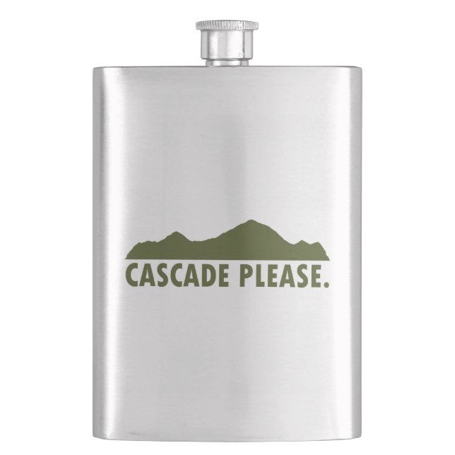 Cascade Idaho Please Hip Flask (Front)