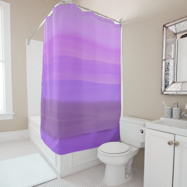 Cascade in Purple  Shower Curtain (In Situ)