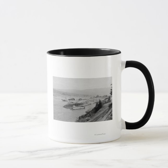 Cascade Locks on the Columbia River Photograph Mug (Right)