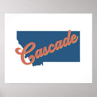 Cascade, Montana state print