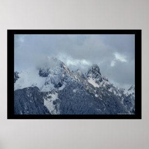 Cascade Mountain Peaks Poster