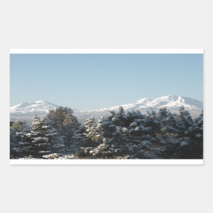 Cascade Mountain Rectangular Sticker